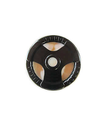 Обрезиненный диск чёрный 5кг со втулкой металлической диаметр  51мм